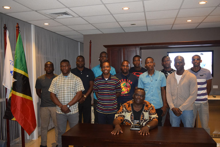 PM Harris And Police High Command Welcome 29 New Recruits From Grenada And St.Vincent And The Grenadines