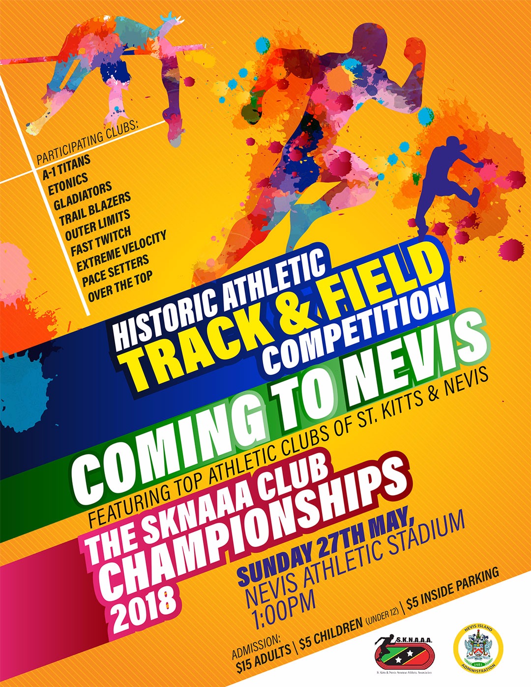 SKNAAA Taking the 2018 Club Championships to the Nevis Athletic Stadium