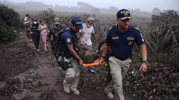 Guatemala volcano: Dozens die as Fuego volcano erupts