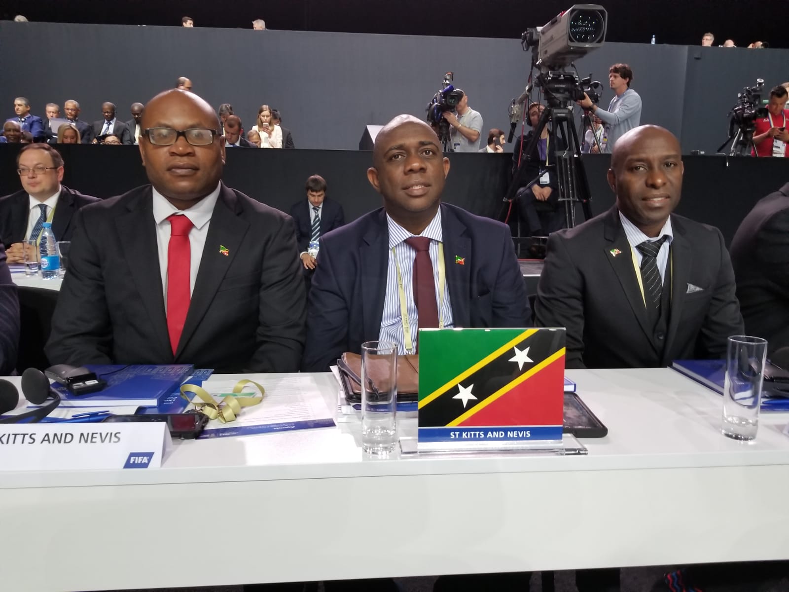 Jamir Claxton Attends FIFA Congress and Opening Match of World Cup 2018 in Russia