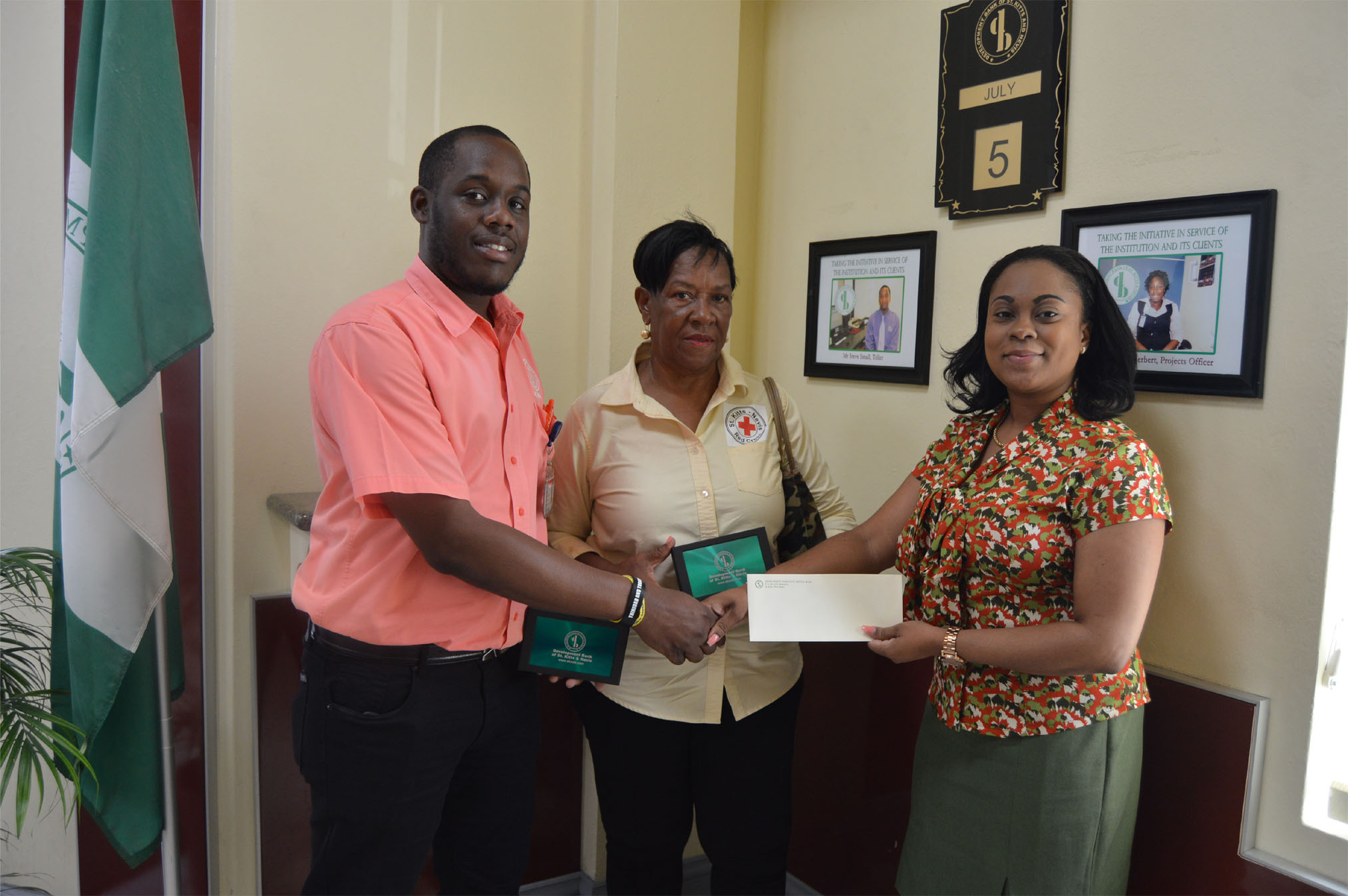 Development Bank and St. Kitts and Nevis Red Cross partner to build a relationship