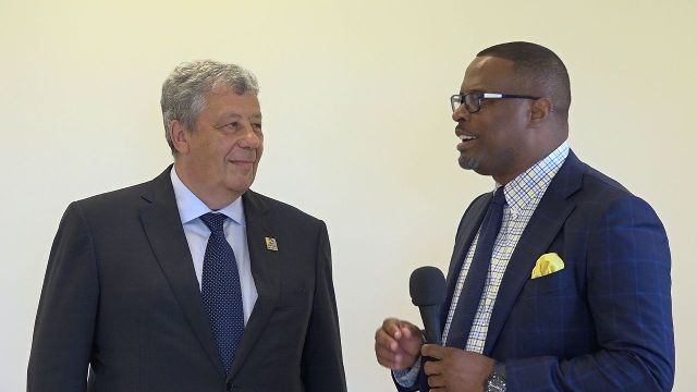 Russian delegation meets with SKN Foreign Affairs Minister; seeking support for bid to host Expo 2025