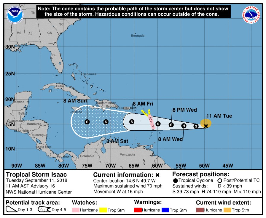 Tropical Storm Isaac Public Advisory