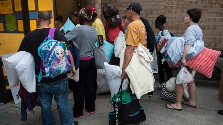 Hurricane Florence: Mass evacuation from ‘storm of a lifetime’