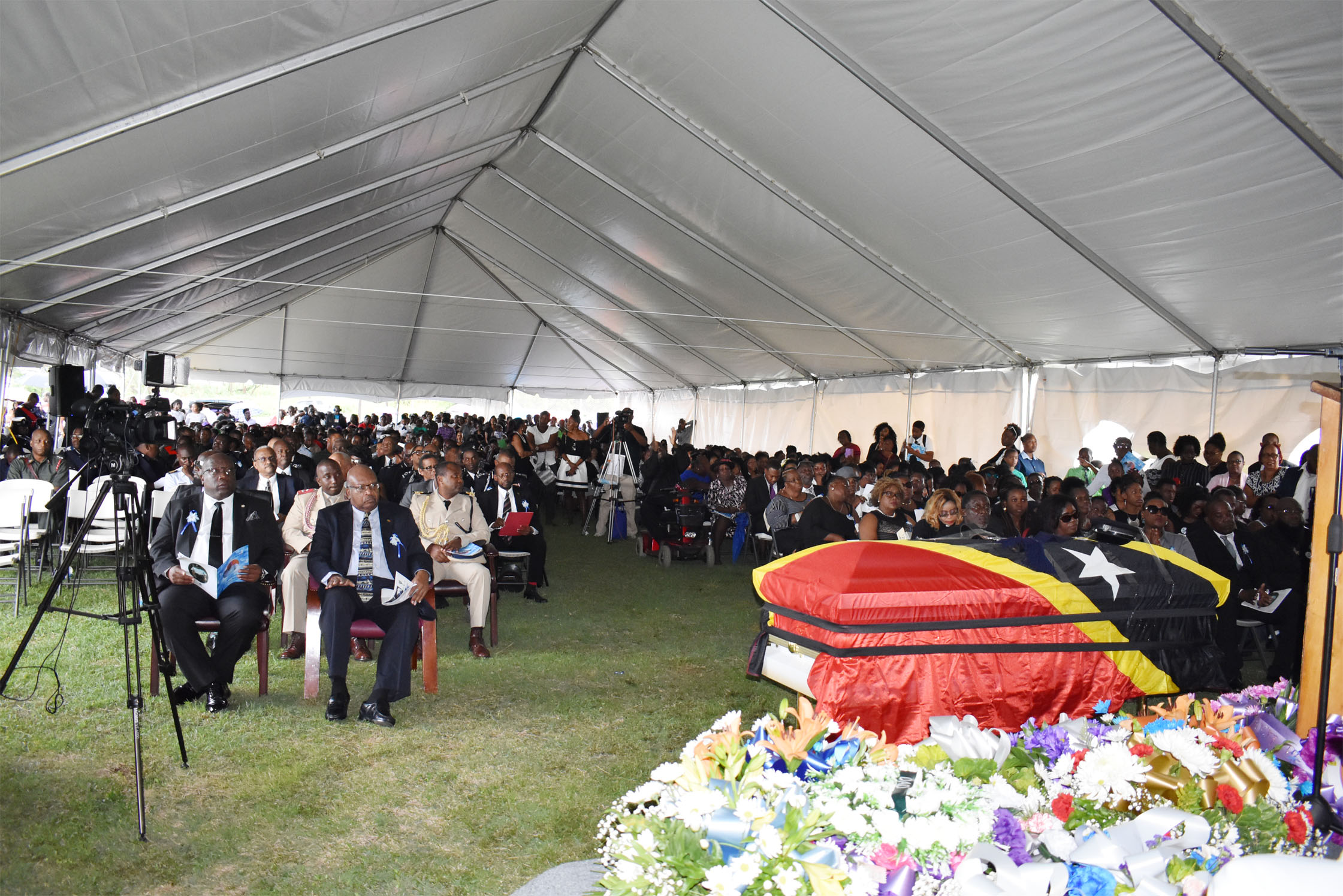 GG Seaton and PM Harris led the Nation as it gave Late Sgt. Powell a state farewell