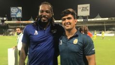 Hazratullah Zazai smashes six sixes in an over in front of ‘idol’ Gayle