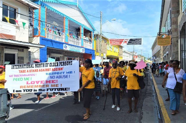 Over 100 Older Persons in St. Kitts-Nevis March to Champion Older Human Rights