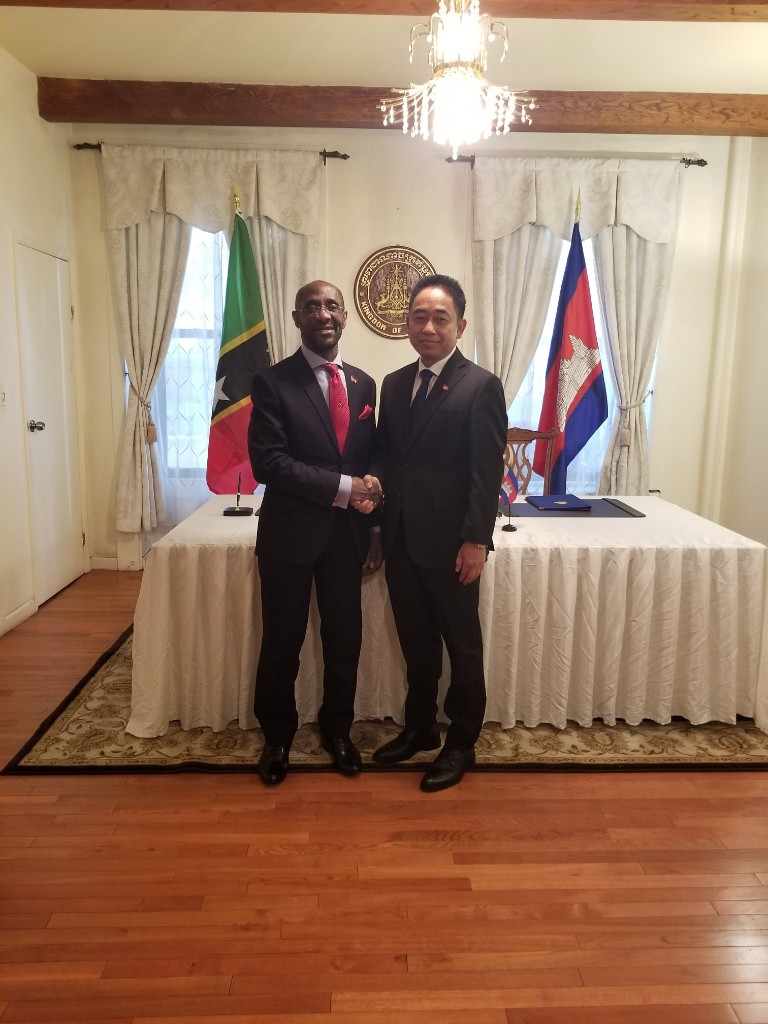 St. Kitts and Nevis Establishes Diplomatic Relations with Cambodia