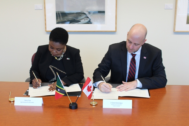 SKN and Carleton University sign historic cooperation agreement