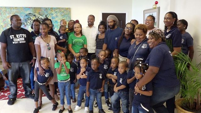 Antioch Baptist Academy Pre-Schoolers bring Christmas cheer to Nevis; visit Premier Brantley