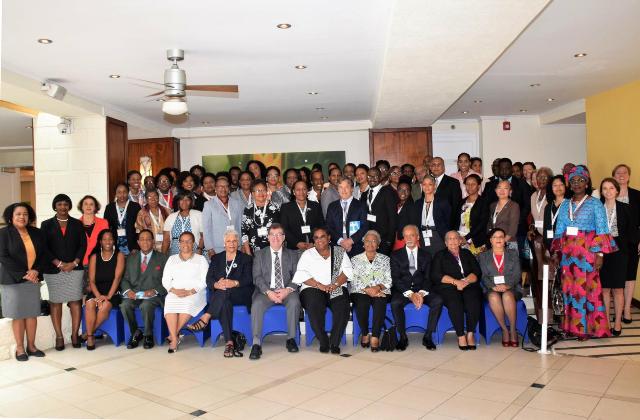 Hon. Brandy Williams represents Nevis in Barbados at regional inter-parliamentary meeting for gender equality