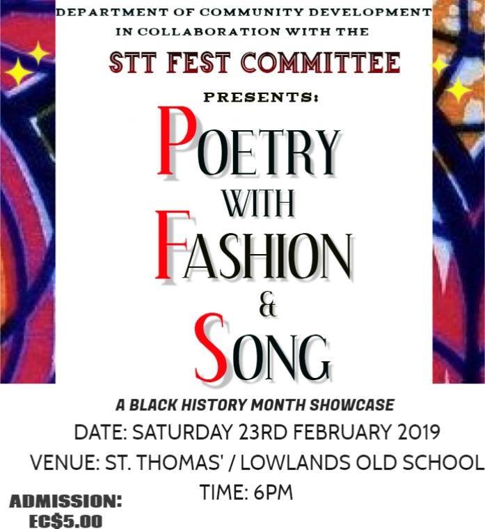 St. Thomas’ Poetry, Fashion & Song Night Set For Saturday 23 At 6PM