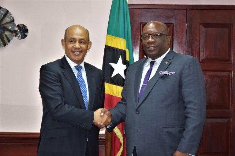 Prime Minister Harris and H.E. Kadmiri Advance Bilateral Relations between St. Kitts and Nevis and the Kingdom Of Morocco