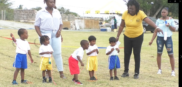 Blue Triumphs at Gingerland Pre School