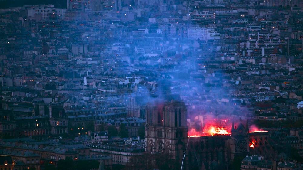 Notre Dame cathedral structure saved from total destruction in huge blaze, fire chief says | The Independent