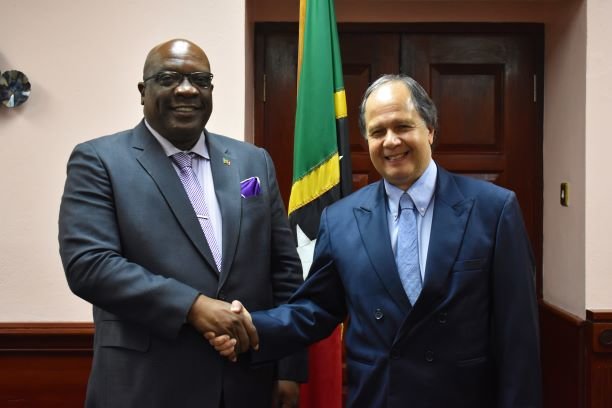 Prime Minister Harris Bids Farewell to Brazilian Ambassador, H.E. Douglas Wanderley De Vasconcellos