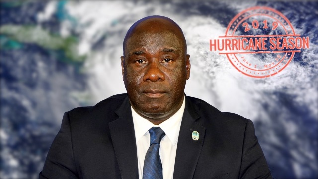 Nevis’ Disaster Management Minister delivers address for the 2019 Atlantic Hurricane Season