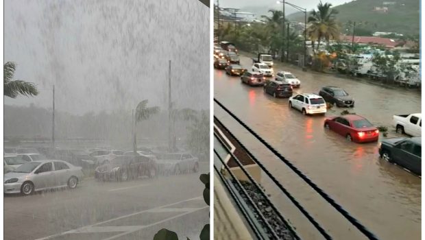 TROPICAL WAVE CAUSES FLOODS IN ST. THOMAS