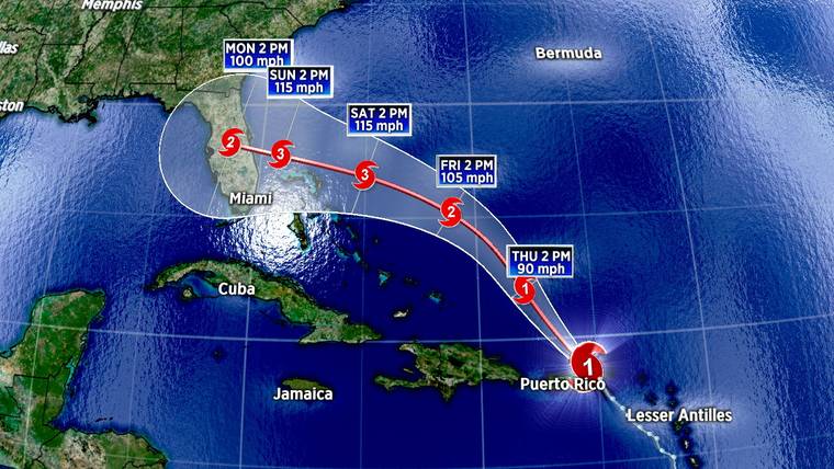Dorian expected to become a ‘dangerous’ hurricane