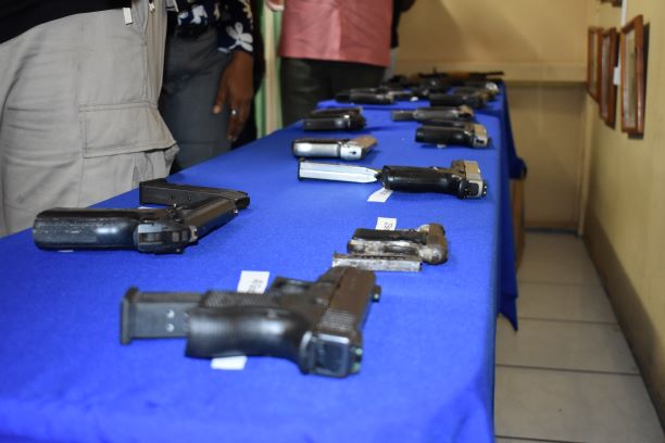 Gang Members in St. Kitts and Nevis Voluntarily Hand Over 30 Illegal Guns to the Police Force