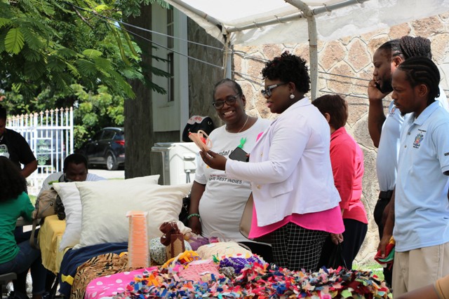Nevis’ Junior Health Minister Brandy-Williams pleased with exhibition staged by Mental Health Unit