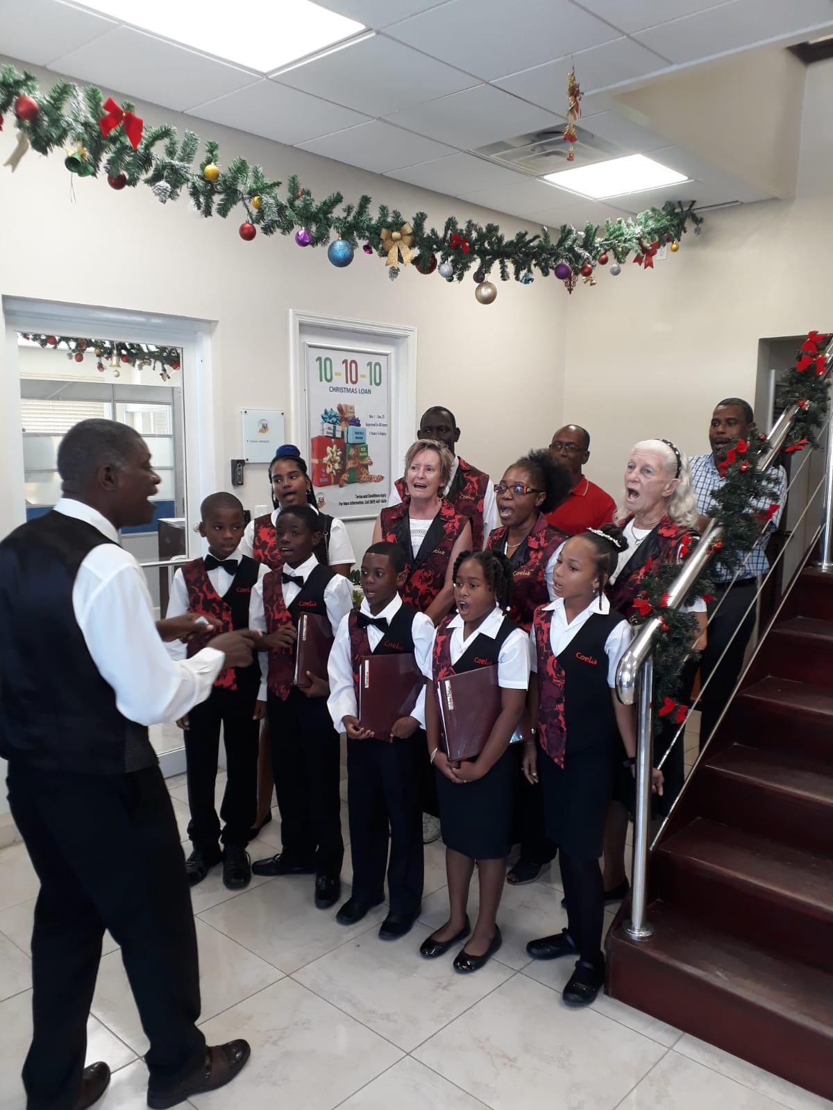 Coelis Choir Lights up The Nevis Cooperative Credit Union