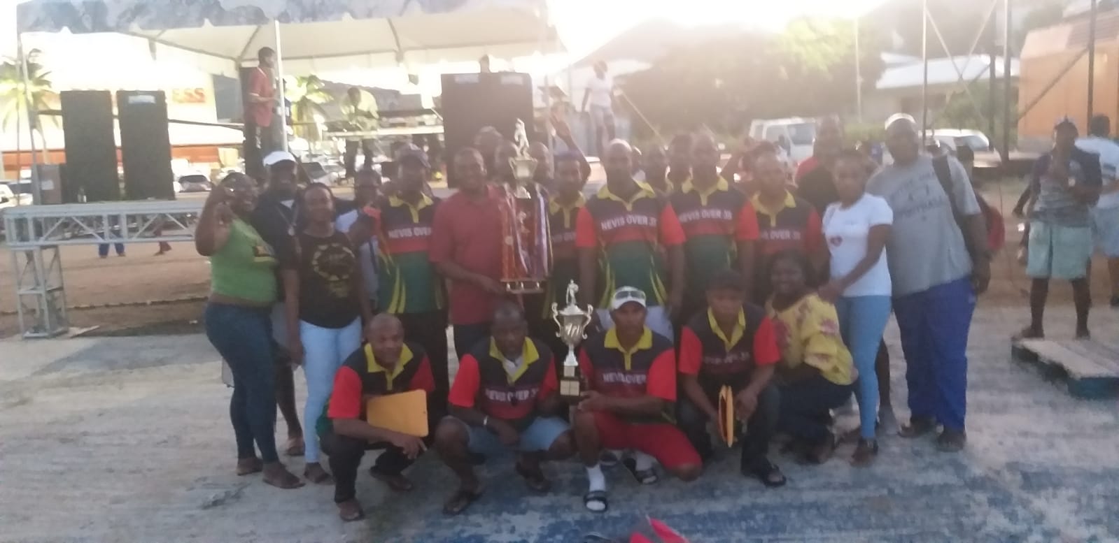 Nevis Over 35 Cricket Team Wins Luther Kelly Tournament in St. Maarten