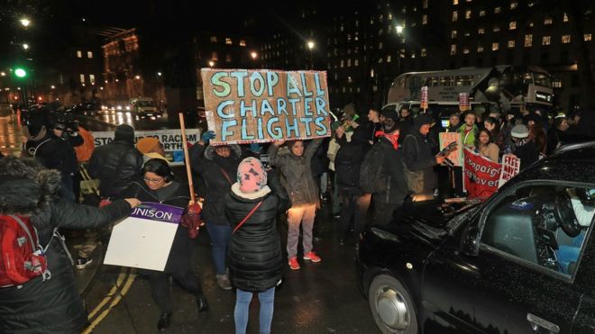 Jamaica deportation: Home Office flight leaves UK despite court ruling