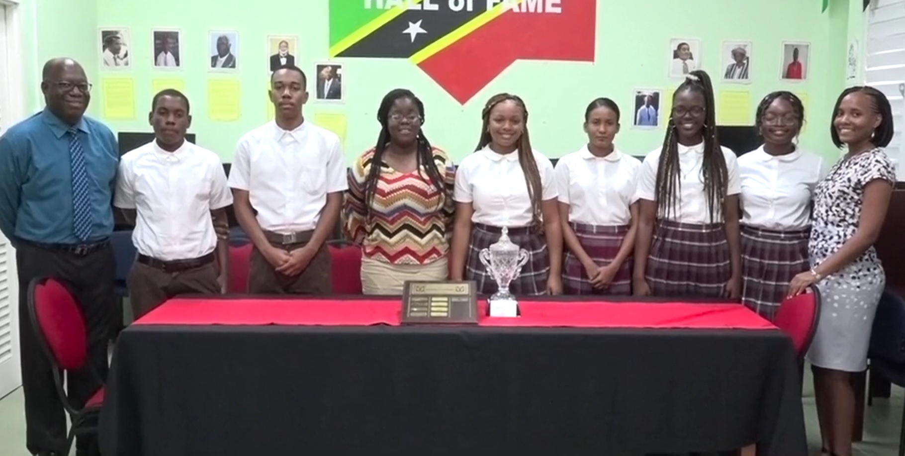 Team Nevis into the finals of the Leeward Islands Debating Competition