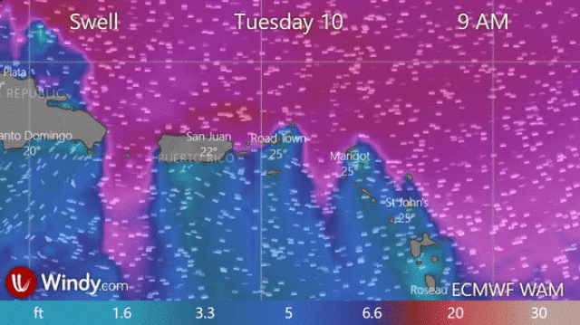 Another Bomb Cyclone to Push Impactful Swells to the Caribbean