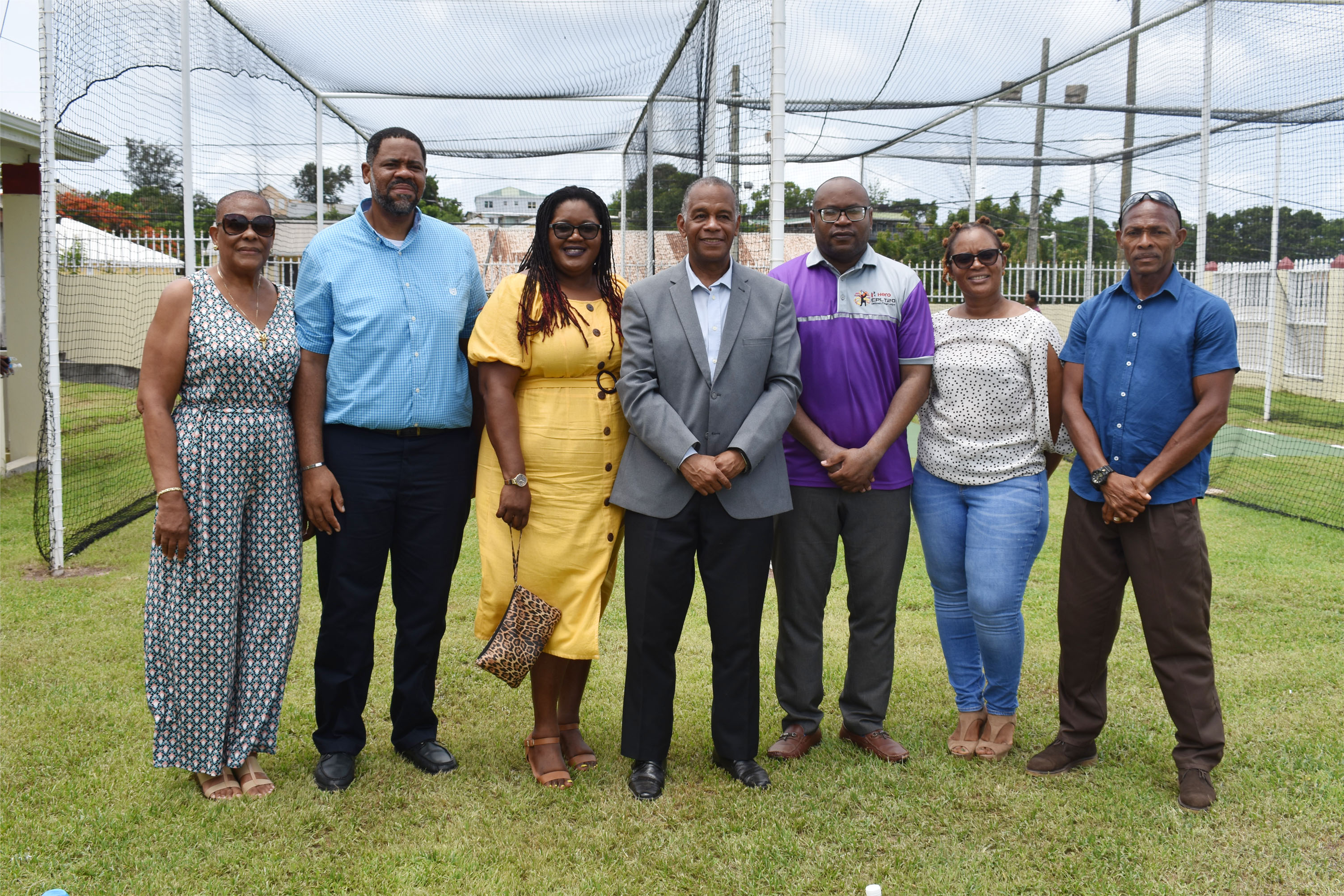 Hon Evelyn commends Development Bank as he welcomes new cricket practice facility