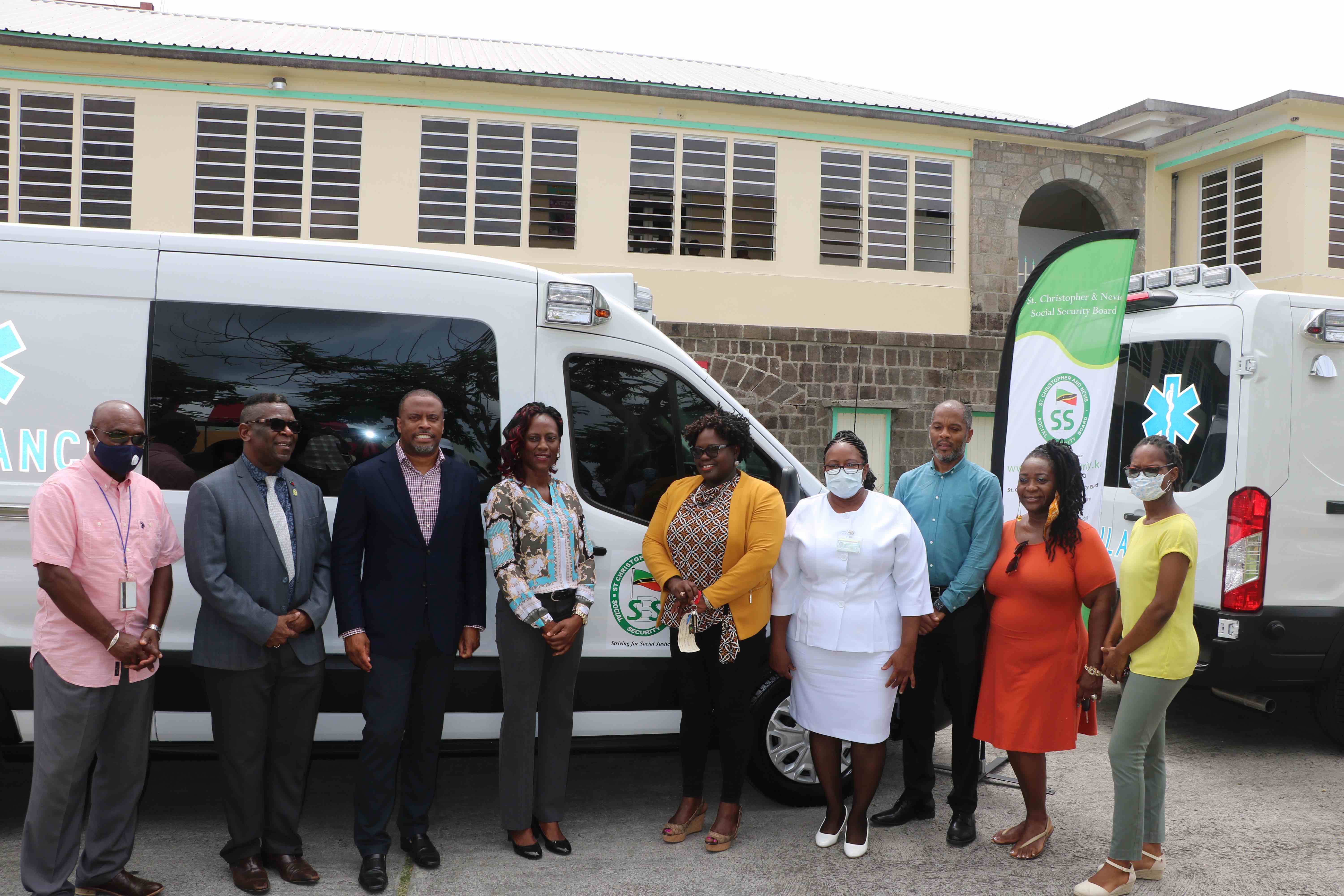 NIA partners with Social Security Board for new ambulances to Alexander Hospital