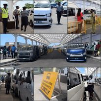 Traffic Department Polices Trial Run of West Line Bus Terminal