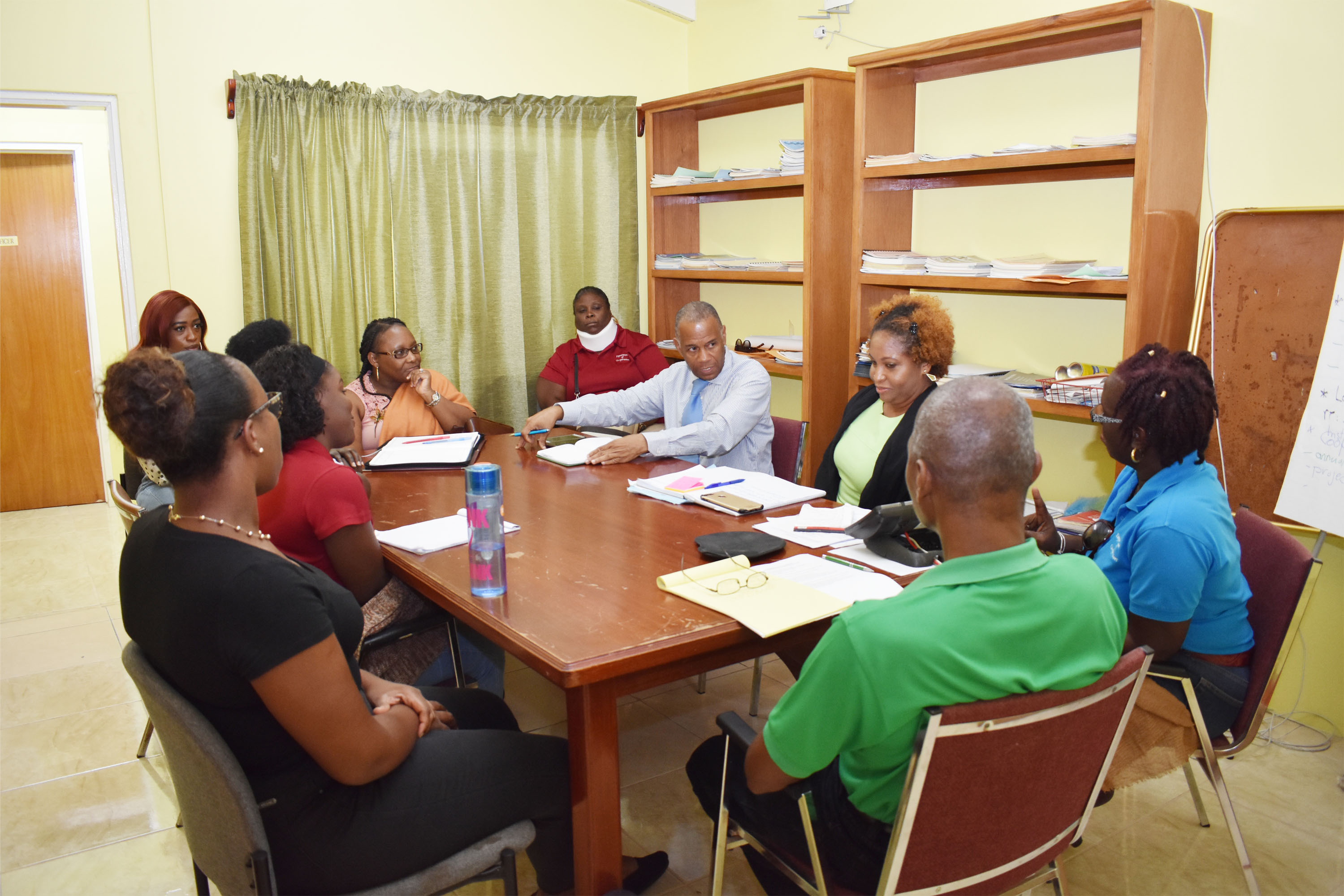 Minister Evelyn shares his vision with staff at Department of Co-operatives