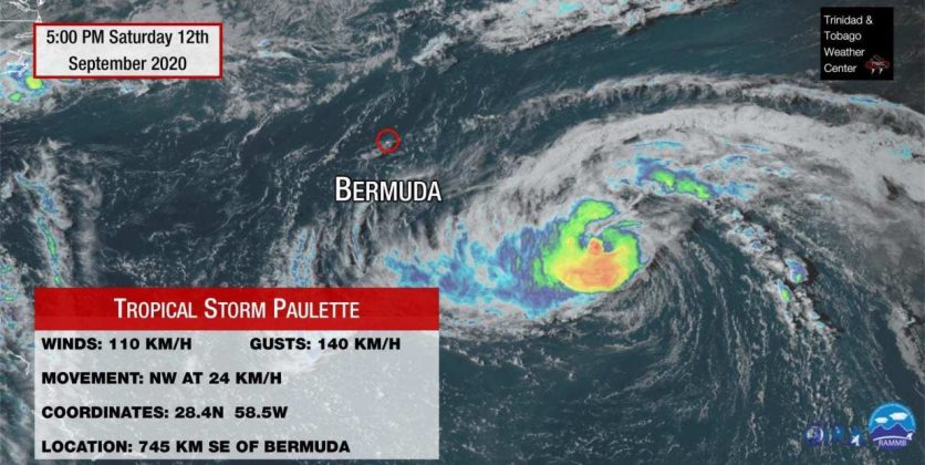 Bermuda Set to Take Direct Hit from Tropical Storm Paulette