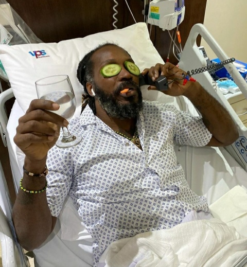 Chris Gayle Hospitalized