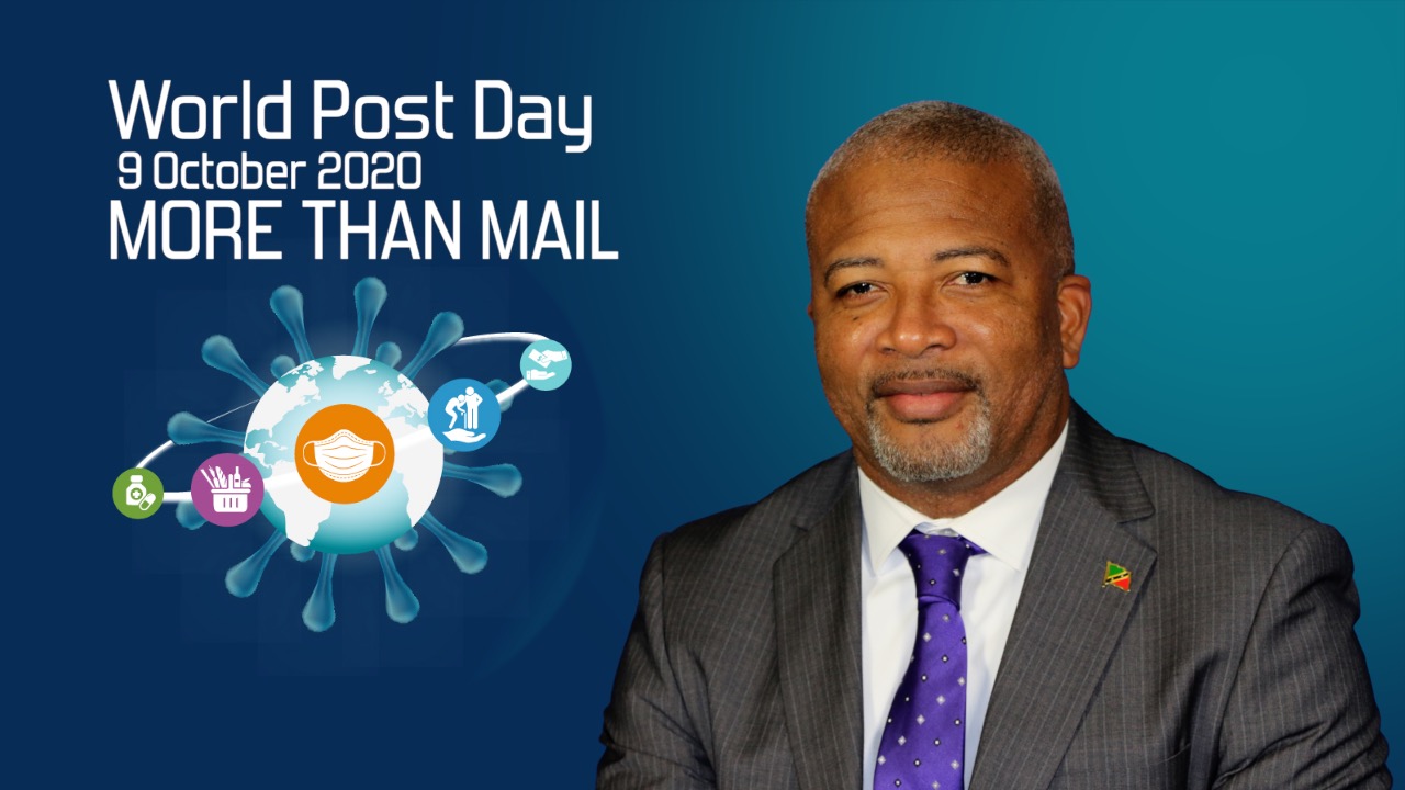 Minister of Posts on Nevis delivers address for World Post Day 2020