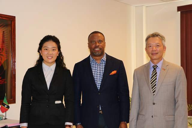 Premier Brantley welcomes professional Mandarin teacher from Republic of China (Taiwan) to Nevis