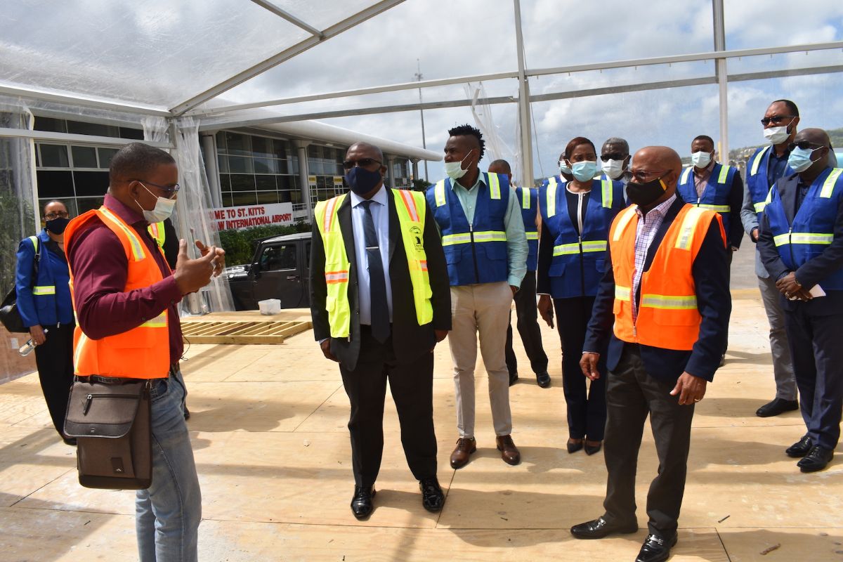 St. Kitts & Nevis Cabinet Ministers Updated on Retrofitting Work at RLB International Airport