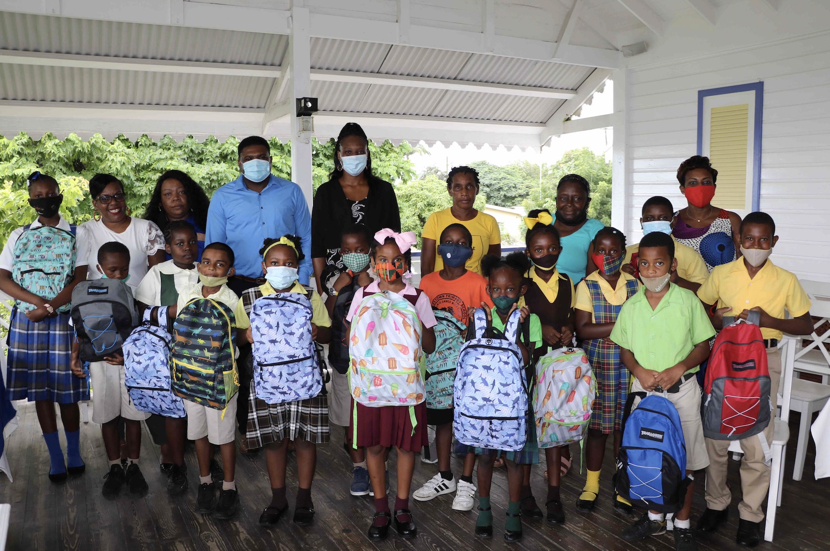 Primary school students on Nevis receive donation of supplies from CCM Women’s Arm