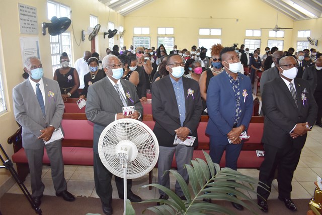 Prime Minister Harris and family pay last respects to their late kin, Claren Nisbett
