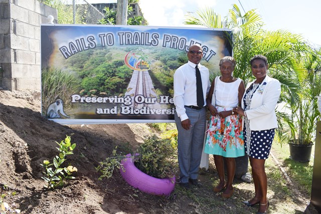 Ministry of Tourism unveils Rails to Trails Project signage at Palmetto Point