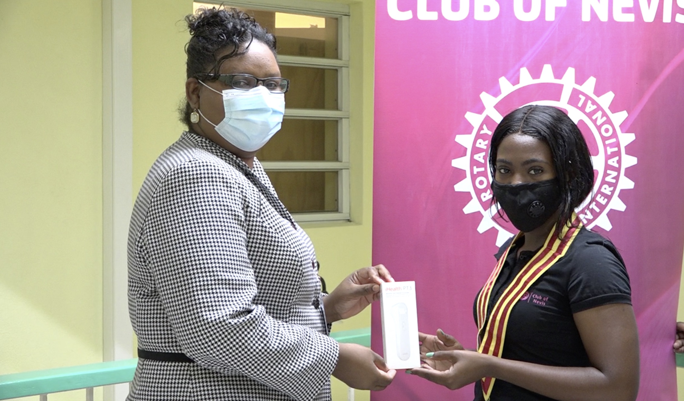 Rotaract Club of Nevis donates to Ministry of Education in the NIA