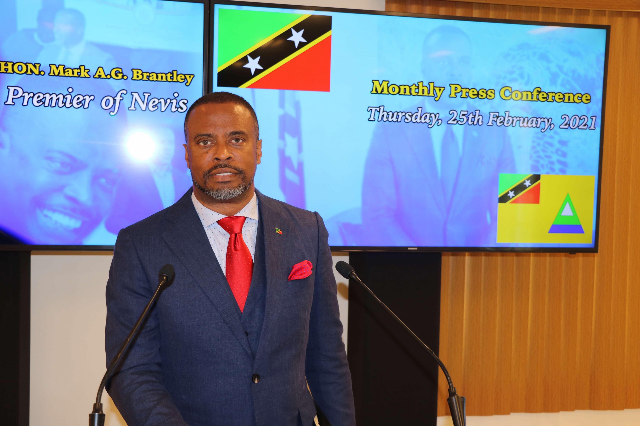 Nevis Premier Brantley reschedules monthly press conference to March 24