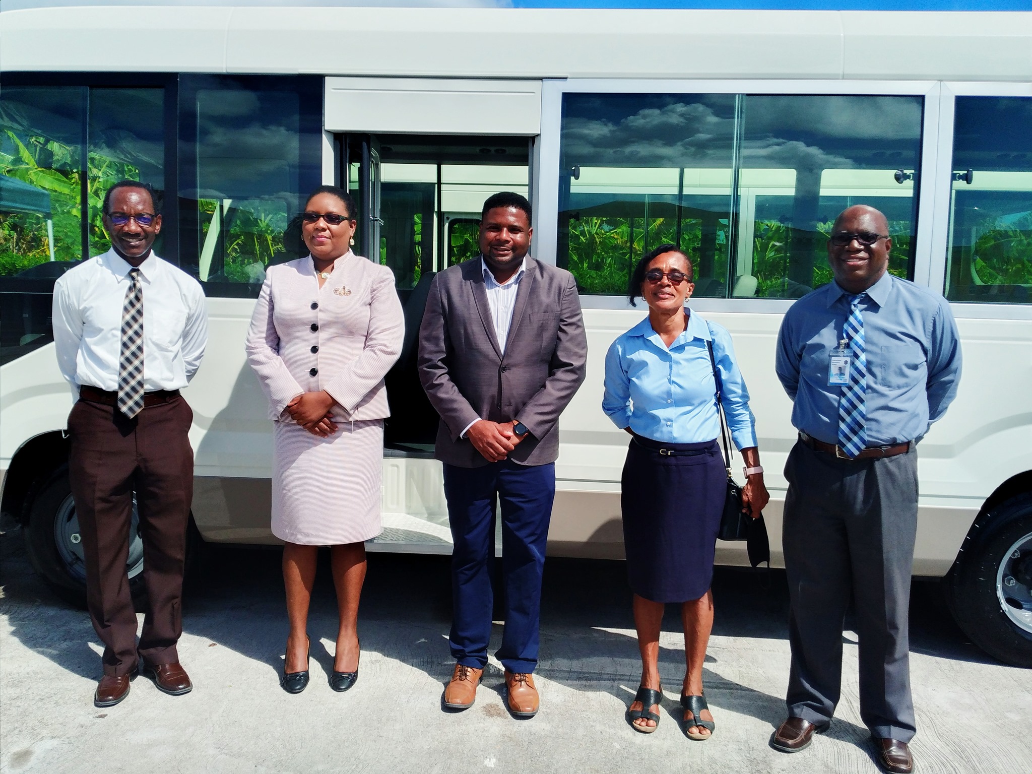 Nevis Ministry of Education gifted two new school buses by Windsong Trust