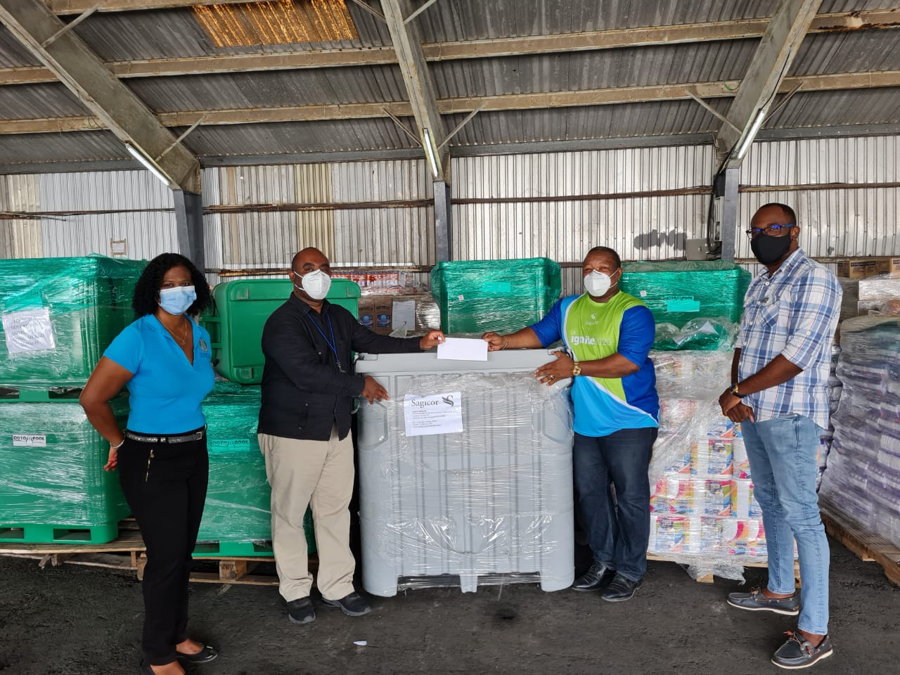 Media Release Sagicor hands over first share of relief supplies to NEMO St Vincent Corporate