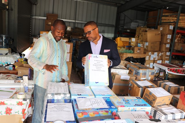 Premier Brantley heartened by Nevisians’ kindness as donations pour in for St. Vincent