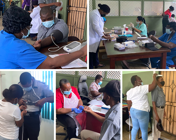 Ministry of Health Shows Concern for Officers by Conducting Health Screenings at Police Stations in St. Kitts