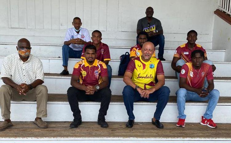 CWI Skerritt Pays Visit to Under 19 “Rising Stars”; Offers Words of Advice