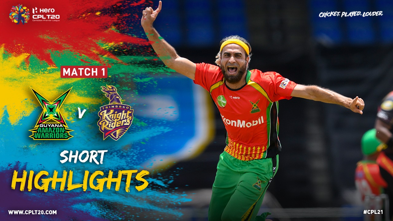 2021 Hero Caribbean Premier League – Match Report 1    Amazon Warriors End TKR’s Unbeaten Run
